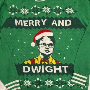 Green Merry and Dwight The Office Theme Christmas